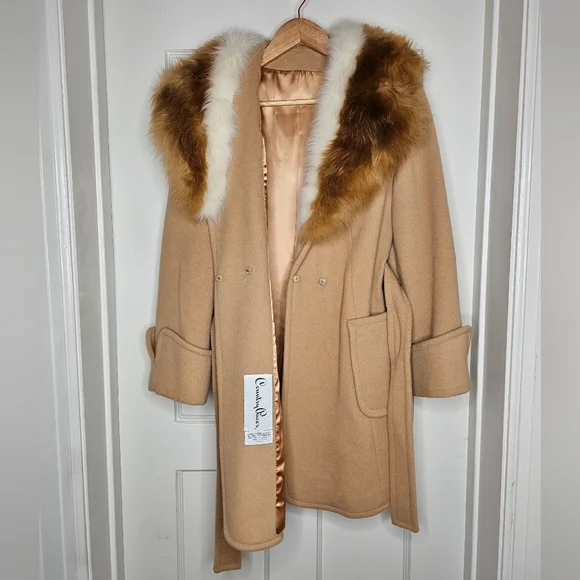 VTG 70s Country Pacer Coat with Fur Collar - Picture 10 of 15